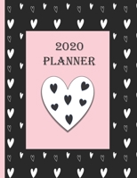 2020 Planner : One Year Dated Planner for 2020 Heart 1710895136 Book Cover