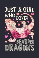 Just a Girl Who Loves Bearded Dragons: Bearded Dragon Lined Notebook, Journal, Organizer, Diary, Composition Notebook, Gifts for Bearded Dragon Lovers 1673872867 Book Cover