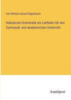Hebräische Grammatik als Leitfaden für den Gymnasial- und akademischen Unterricht 3382000865 Book Cover