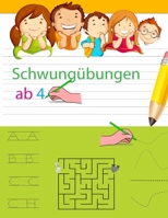 schwungübungen ab 4: karibu vorkurs effektiven Lerntechniken zur Förderung der Augen-Hand-Koordination, Konzentration und Feinmotorik und p B08CM6FJKV Book Cover