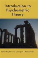 Introduction to Psychometric Theory 0415878225 Book Cover