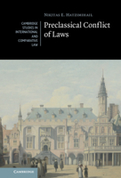 Preclassical Conflict of Laws 0521863023 Book Cover