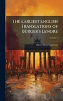 The Earliest English Translations of BÃ1/4rger's Lenore 1023789019 Book Cover