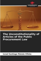 The Unconstitutionality of Articles of the Public Procurement Law 6206977145 Book Cover