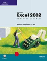 Microsoft Excel 2002: Complete Tutorial 0619058781 Book Cover