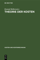 Theorie Der Kosten 3110008610 Book Cover
