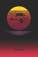 Planner: Ambulance Van 2 Year Weekly Planning Organizer 2020 - 2021 Retro Vintage Vaporwave Sunset Cover January 20 - December 21 Writing Notebook Productive Datebook Calendar Schedule Plan Days, Set  1702329895 Book Cover