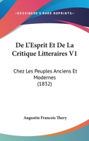 De l'esprit et de la critique littéraires chez les peuples anciens et modernes 2329346565 Book Cover