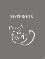 Notebook: Cat design Paperback composition Notebook, college ruled paper 8.5"× 11" 110 pages 1686938381 Book Cover