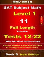 2018 SAT Subject Level 1 Book B Tests 12-22 1977792367 Book Cover