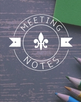 Meeting Notes: For Taking Minutes at Business Meetings Action/ Agenda Notebook Book 1707169284 Book Cover