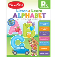 Listen and Learn: Alphabet, Grade Prek Workbook