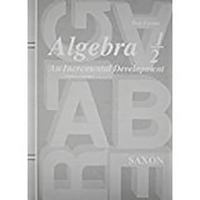 Algebra 1/2: An Incremental Development - Tests Forms 1591411734 Book Cover