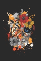 Tiger and Skull flower Floral Flowers 1688141561 Book Cover