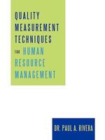 Quality Measurement Techniques for Human Resource Management 1450204511 Book Cover