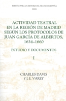 Actividad teatral en la región de Madrid según los protocolos de Juan García de Albertos, 1634-1660: I: Estudio y documentos : Introduction and Documents ... para la historia del Teatro en España) 1855660628 Book Cover