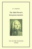 ABBE Prevost's First-Person Narrators 072940448X Book Cover