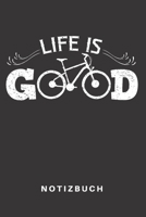 Notizbuch: Notizbuch Notizheft Schreibbuch 110 Seiten Punkteraster Punkte DIN A5 Fahrrad Bike Rad Radeln Biker Mountainbike Fahrradfahrer BMX E-Bike Fahren Mountainbiking Mountainbiker Fahrradkette Li 1660569729 Book Cover