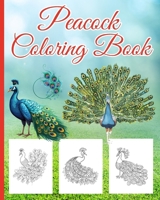Peacock Coloring Book: Adults and Kids Beautiful Peacock Coloring Book With 36 Amazing peacock Designs B0CQ21KJPM Book Cover