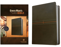 Every Man's Bible NLT (Leatherlike, East-West Grey) 1496466349 Book Cover