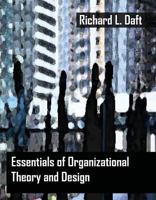 Essentials of Organization Theory and Design 032427579X Book Cover