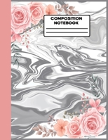 Notebook: White Grey Marble College Ruled Blank Lined Cute Notebooks for Girls Teens Kids School Students and Teachers Writing Notes Journal 1651082952 Book Cover