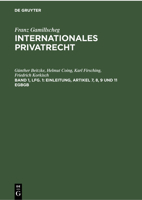 Einleitung, Artikel 7, 8, 9 Und 11 Egbgb 3112302451 Book Cover