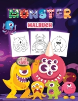 Monster Malbuch f�r Kinder: Scary Monsters F�rbung Buch f�r Kinder und Kinder aller Altersgruppen. Perfekte Monster Geschenke f�r Kleinkinder und Teenager, die gruselige Monster lieben 1008946540 Book Cover