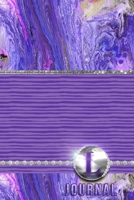 L Journal: Purple Acrylic Pour Abstract Art - Letter L Initial Monogram Lined Notebook 1670119521 Book Cover