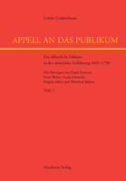 Appell an Das Publikum: Die Offentliche Debatte in Der Deutschen Aufklarung 1687-1796 3050038802 Book Cover