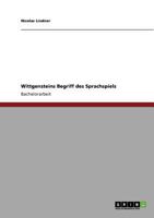 Wittgensteins Begriff des Sprachspiels 3640806719 Book Cover