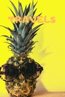 Travels: 90 Pages of 6 X 9 Inch Bound Top Half White Blank Bottom Half College Ruled 1692497391 Book Cover