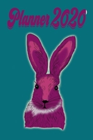 planner 2020: Popo Academic Planner 2020: Monthly Weekly Daily - Dated With Todo Notes - Pink Bunny Rabbit (July 2019 to June 2020 Calendar Year - Oh So Cute) 6*9 120 page 165441610X Book Cover