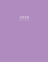 2020 Monthly Planner: Large Monthly Planner with Inspirational Quotes and Purple Cover 1087807476 Book Cover