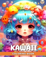 Kawaii Coloring Book: Anime Coloring Pages for Adults and Kids with Cute Kawaii Designs B0CP49KYF2 Book Cover