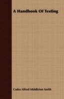 A handbook of testing 1408696053 Book Cover