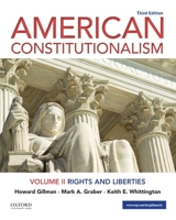 American Constitutionalism: Volume II: Rights and Liberties 0197527647 Book Cover