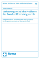 Verfassungsrechtliche Probleme Des Zweckentfremdungsrechts: Eine Untersuchung Unter Besonderer Berucksichtigung Des Kompetenzrechts Und Der ... Und Regionalplanung, 46) 3756012980 Book Cover