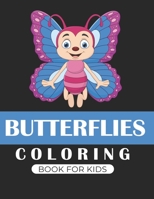 Butterflies coloring book for kids: Funny activity Book for children's Great gift for Little kids Boys & Girls, B08NF36BD3 Book Cover