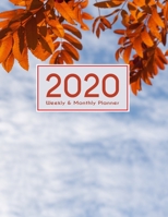 2020 Planner Weekly & Monthly 8.5x11 Inch: Blue Sky in Autumn One Year Weekly and Monthly Planner + Calendar Views 1698888910 Book Cover