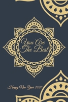 Notebook: Notebook Happy New Year 2020 MANDALA journal : Diary golden mandala notebook, cover MANDALA design , Happy New Year 2020: Diaries daily ... adults, kids, girls, teens, Organizer Logbook 1712618946 Book Cover