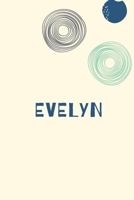 Evelyn: Personnalized notebook for girls & Women: Pretty Vintage lined journal for Diary, Composition, school notes, Journaling, Writing, Planning. 1660495040 Book Cover