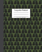 Composition Notebook: 7.5x9.25, Wide Ruled Green Christmas Trees 1676725954 Book Cover
