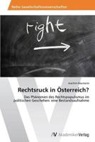 Rechtsruck in Osterreich? 3639471202 Book Cover