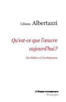 Qu'est-ce que l'oeuvre aujourd'hui ?: Du théâtre jusqu'à l'architecture (HR.HERM.PHILO.) (French Edition) 270568669X Book Cover