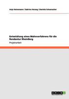 Entwicklung eines Mahnverfahrens f�r die Rendantur RheinBerg 3656167095 Book Cover