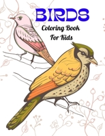 Birds Coloring Book For Kids: Kids Will Love Each Flying Animal B09771TWV4 Book Cover