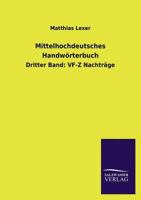 Mittelhochdeutsches Handworterbuch 1272734889 Book Cover
