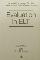 Evaluation in Elt (Applied Language Studies) 063116572X Book Cover