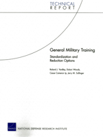 General Military Training: Standardization and Reduction Options 0833069128 Book Cover